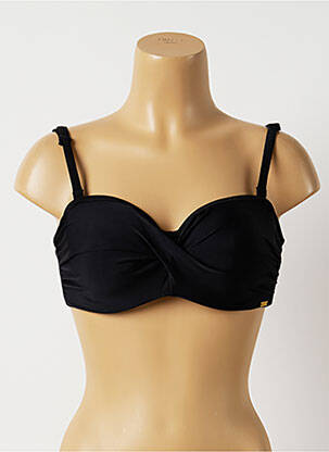 Sutien de costum de baie elasticitate top bentiță negru PANACHE femme