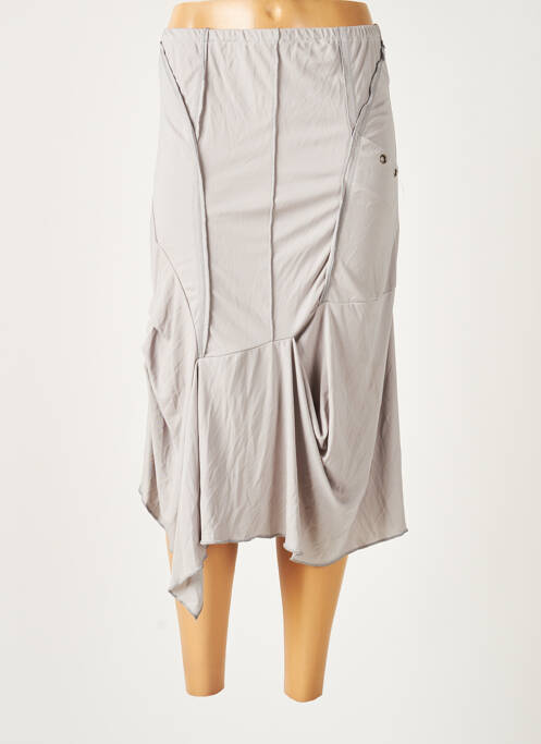 Fustă midi gri ARELINE femeie