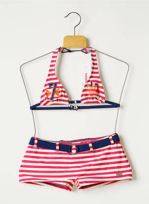 Costum de baie din două piese roz BANANA MOON fată