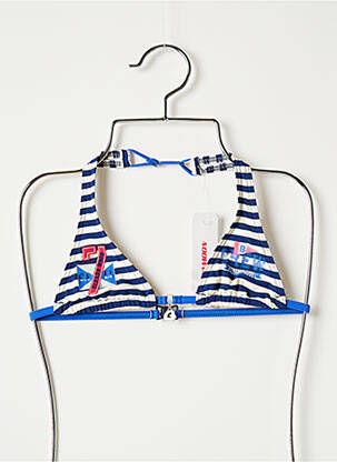 Sutien de costum de baie albastru BANANA MOON fată