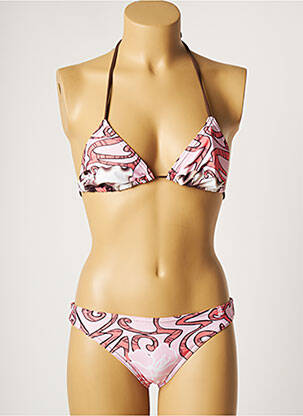 Costum de baie din două piese roz CULTURE BEACH femeie