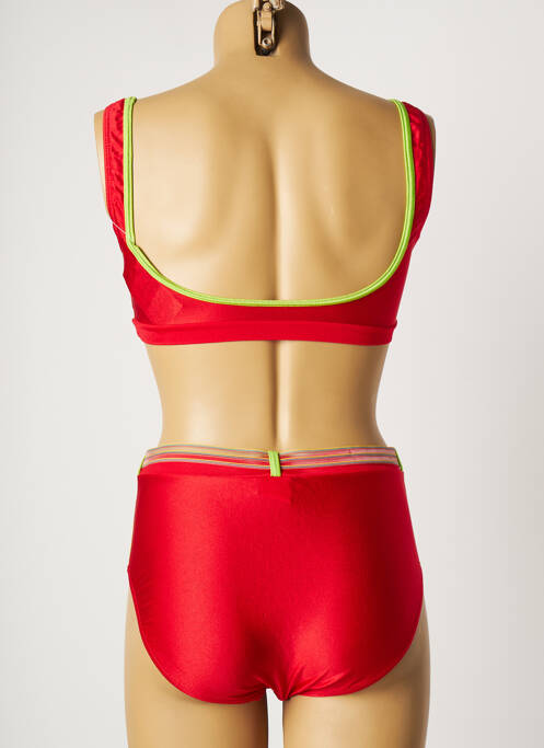 Costum de baie din două piese microfibre roșu CHIPIE femme