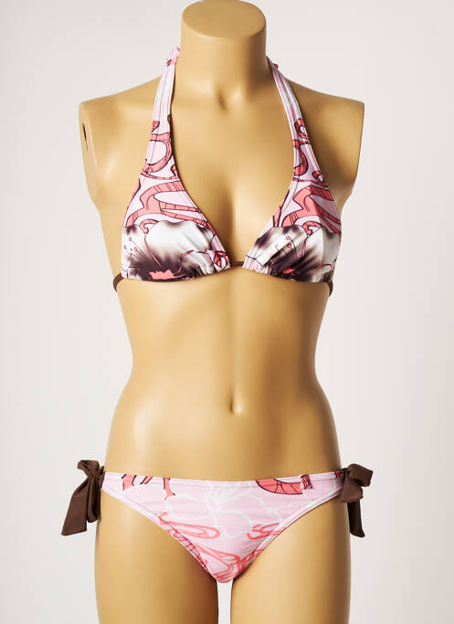 Costum de baie din două piese roz CULTURE BEACH femeie