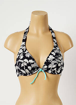 Sutien de costum de baie top triunghiuri top triunghiuri negru EMPREINTE femeie