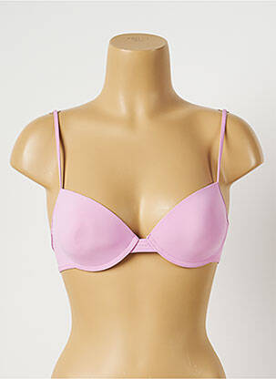 Sutien de costum de baie bretele elastice roz CALVIN KLEIN femeie