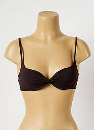 Sutien de costum de baie bretele elastice reglabile maro LIVIA femme