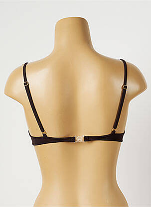 Sutien de costum de baie bretele elastice reglabile maro LIVIA femeie