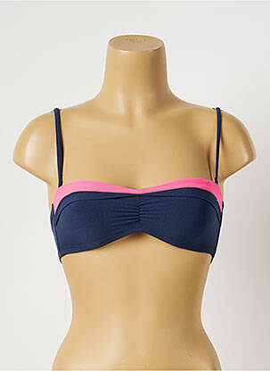 Sutien de costum de baie bretele elastice reglabile albastru PRINCESSE TAM-TAM femeie