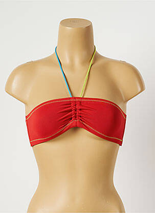 Sutien de costum de baie bretele elastice roșu DIVINE femeie