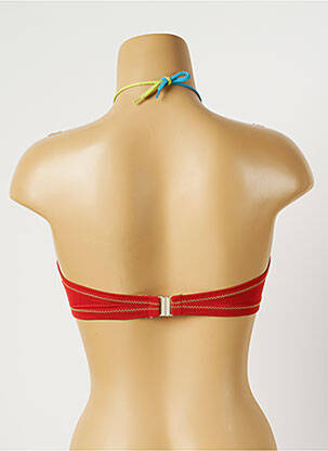 Sutien de costum de baie bretele elastice roșu DIVINE femeie