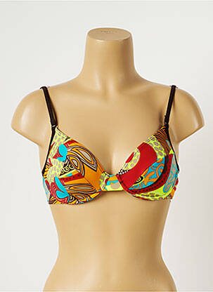 Sutien de costum de baie bretele elastice reglabile roșu TRIUMPH femeie