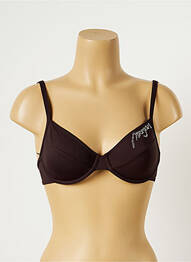 Sutien de costum de baie bretele elastice reglabile maro MORGAN femme