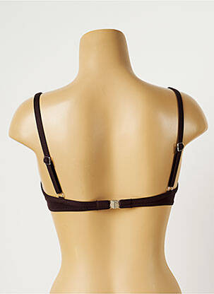 Sutien de costum de baie bretele elastice reglabile maro MORGAN femeie
