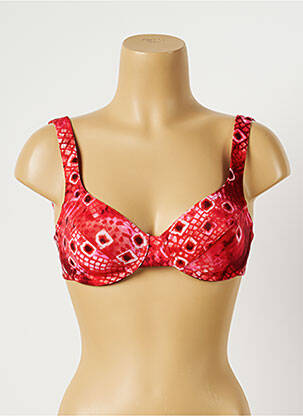 Sutien de costum de baie bretele elastice roșu TRIUMPH femeie