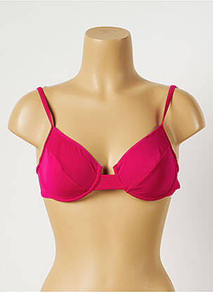 Sutien de costum de baie bretele elastice reglabile roz TRIUMPH femeie