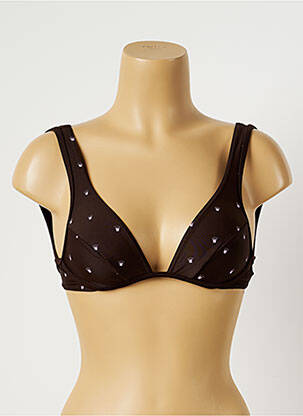 Sutien de costum de baie bretele elastice reglabile maro TRIUMPH femeie