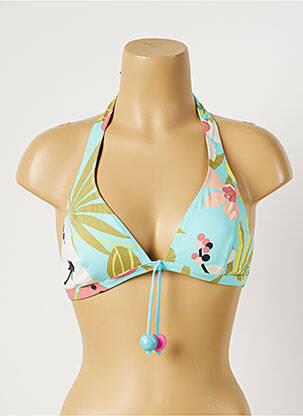 Sutien de costum de baie top triunghiuri top triunghiuri albastru MORGAN femeie