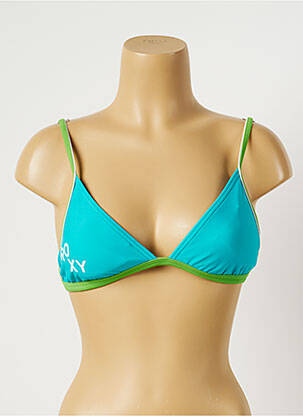 Sutien de costum de baie top triunghiuri top triunghiuri albastru ROXY femeie