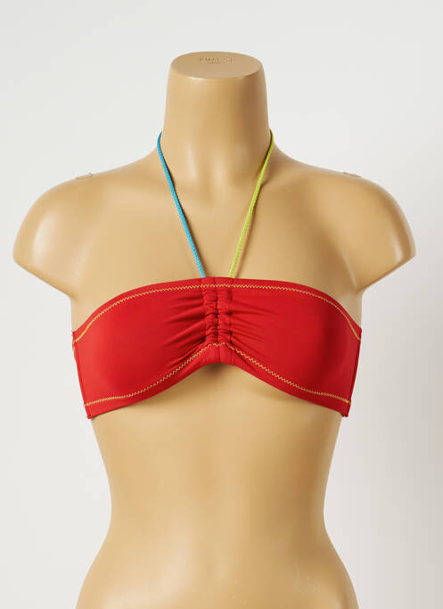 Sutien de costum de baie bretele elastice roșu DIVINE femme