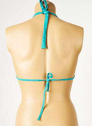 Sutien de costum de baie elasticitate top triunghiuri albastru CULTURE BEACH femeie
