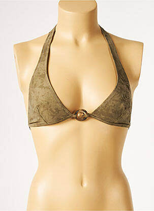 Sutien de costum de baie elasticitate top triunghiuri verde CULTURE BEACH femme