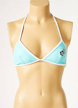 Sutien de costum de baie elasticitate top triunghiuri albastru CULTURE BEACH femeie