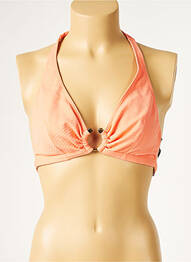 Sutien de costum de baie elasticitate top triunghiuri portocaliu PRINTEMPS femme
