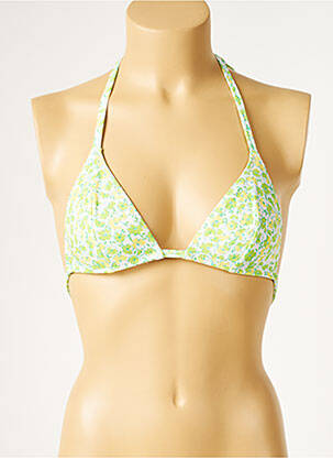 Sutien de costum de baie elasticitate top triunghiuri verde DIVINE femeie