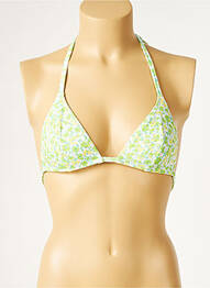 Sutien de costum de baie elasticitate top triunghiuri verde DIVINE femme