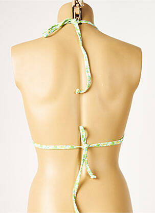 Sutien de costum de baie elasticitate top triunghiuri verde DIVINE femeie