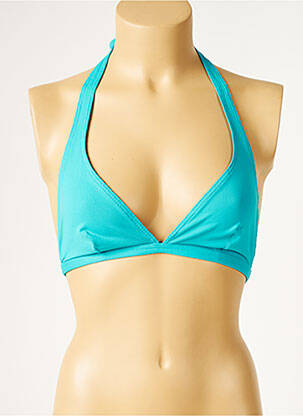 Sutien de costum de baie elasticitate top triunghiuri albastru PRINTEMPS femeie