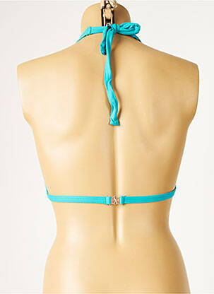 Sutien de costum de baie elasticitate top triunghiuri albastru PRINTEMPS femeie