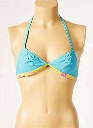 Sutien de costum de baie elasticitate top triunghiuri albastru DIVINE femme