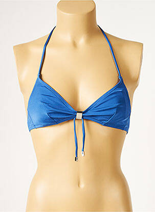 Sutien de costum de baie elasticitate top triunghiuri albastru HUIT femeie