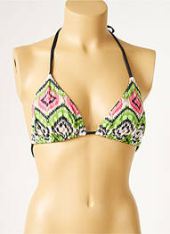 Sutien de costum de baie elasticitate top triunghiuri verde KIWI femeie