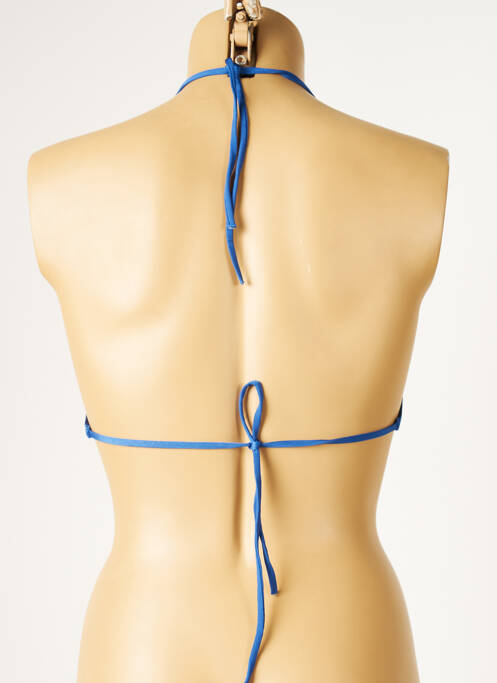 Sutien de costum de baie elasticitate top triunghiuri albastru HUIT femme