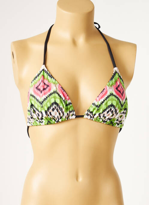 Sutien de costum de baie elasticitate top triunghiuri verde KIWI femme