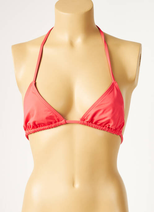 Sutien de costum de baie elasticitate top triunghiuri roz KIWI femme