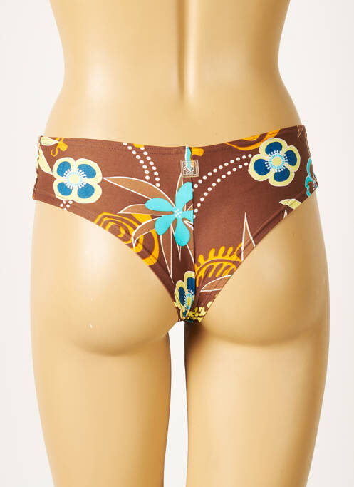 Chiloți de baie maro CULTURE BEACH femeie