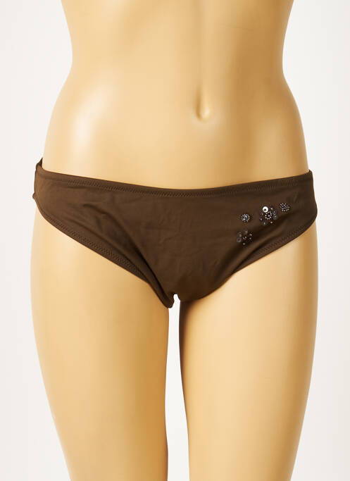 Chiloți de baie maro KIWI femeie