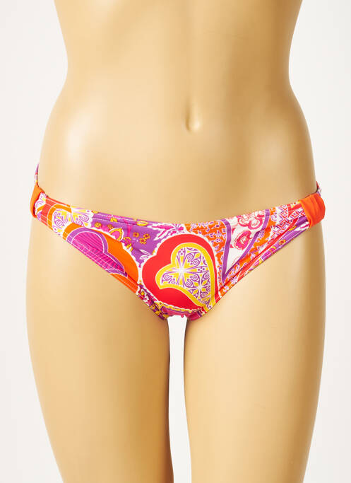 Chiloți de baie portocaliu RASUREL femeie