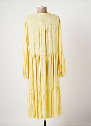 Rochie midi mâneci lungi mâneci lungi galben B.YOUNG femeie