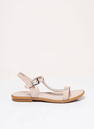 Sandale/Pantofi decupați roz REQINS fată