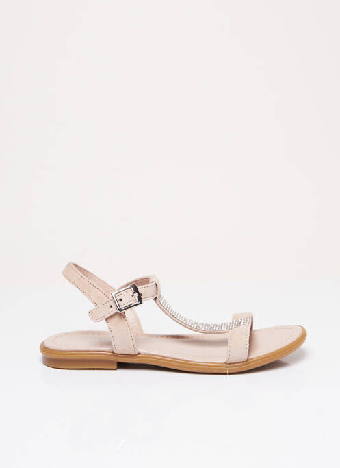 Sandale/Pantofi decupați roz REQINS fată