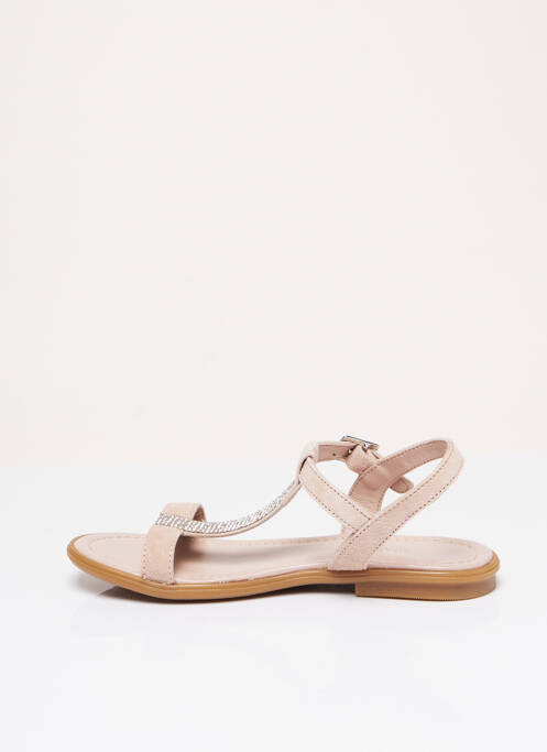 Sandale/Pantofi decupați roz REQINS fată