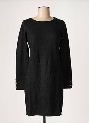 Rochie pulover țesătură din lână mâneci lungi negru EDC femeie