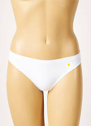 Tanga microfibre alb HANA femeie