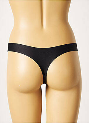 Tanga microfibre negru HANA femeie
