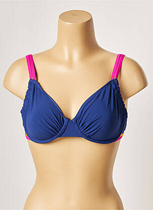Sutien de costum de baie top triunghiuri top triunghiuri albastru BELCOR femeie