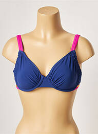 Sutien de costum de baie top triunghiuri top triunghiuri albastru BELCOR femme